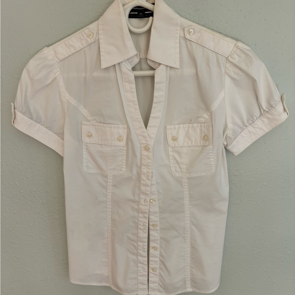 Express White Collared Shirts